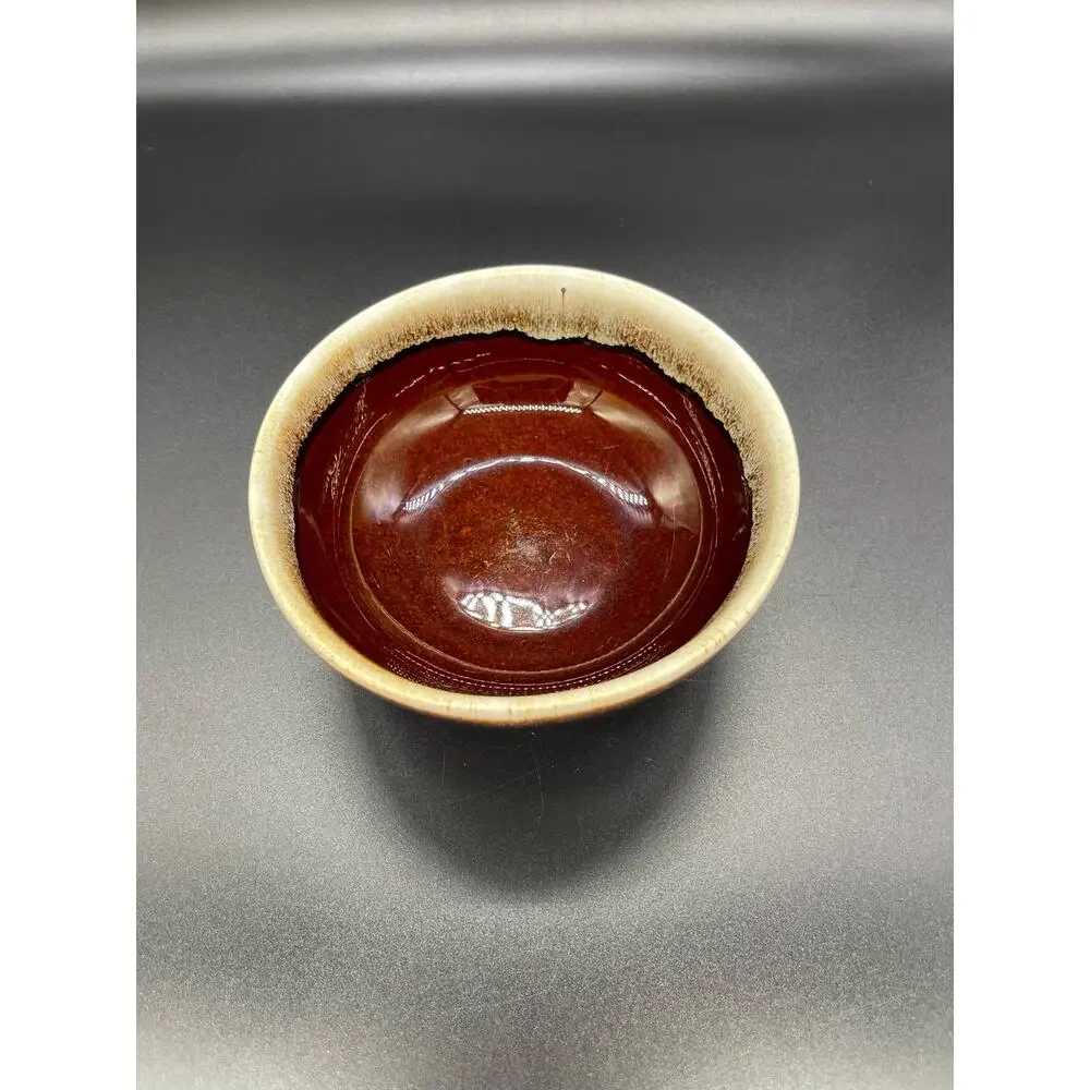 Vintage Pfaltzgraff Brown Drip Glaze Cereal Bowl 5.5